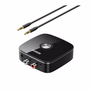 Bluetooth adapteris imtuvas Ugreen CM123 2xRCA/AUX Bluetooth 5.0 juodas (30445)