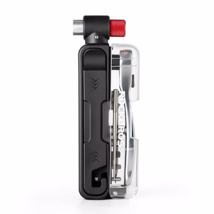Rockbros Multitool dviračio įrankių rinkinys su CO2 pompa ir terkšliniu raktu, juodas