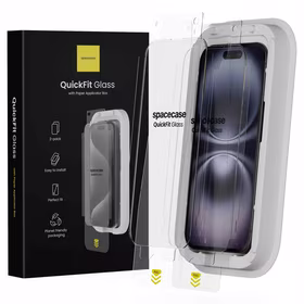 Spacecase Grūdintas stiklas QuickFit Glass iPhone 15 / 16