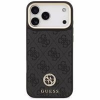 Guess 4G Strass Logo magnetinis dėklas telefonui iPhone 17 Pro Max - juodas