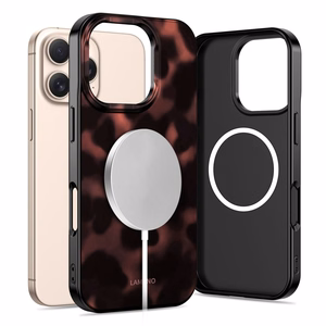 Tech-Protect Lamano Magnetinis dėklas telefonui iPhone 16 Pro - juodas ir raudonas