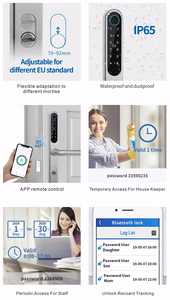 Išmanioji spyna, TTlock, Mifare, su pirštų antspaudų skaitytuvu (dešinė, į vidų)