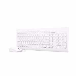 Lenovo Wireless Combo Keyboard & Mouse 510 Keyboard and Mouse Combo 2.4 GHz Wireless via Nano USB Batteries included English White