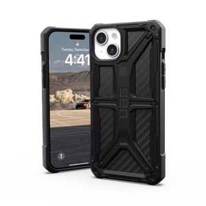 UAG Monarch dėklas iPhone 15 Plus - juodas karbonas