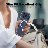 Tech-Protect FlexAir MagSafe dėklas telefonui iPhone 17 Pro Max - skaidrus su blizgučiais