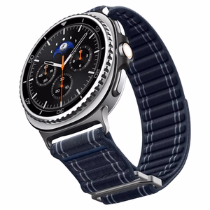 SPIGEN WBF1 dirželis SAMSUNG GALAXY WATCH 8 / CLASSIC (40 / 44 / 46 MM) tamsiai mėlynas