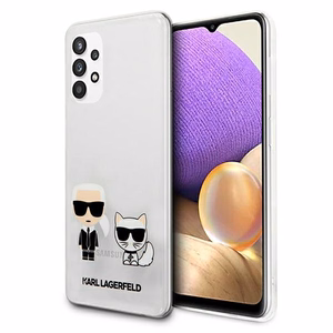 Karl Lagerfeld KLHCA32CKTR A326 A32 5G dėklas skaidrus Karl & Choupette