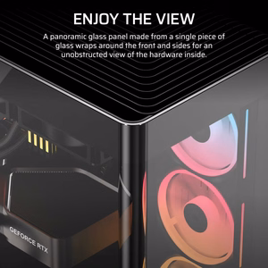 Corsair 4500X LX-R RGB grūdintas stiklas vidutinio bokštelio korpusas, juodas