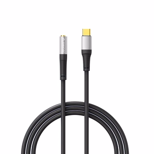Juodas 1 m garso laidas Orico AXC: USB-C – 3,5 mm jack