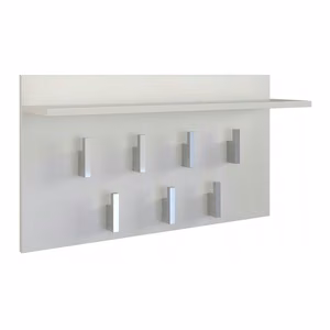 Top E Shop Hanger 2F – sieninė drabužių kabykla, matinė balta