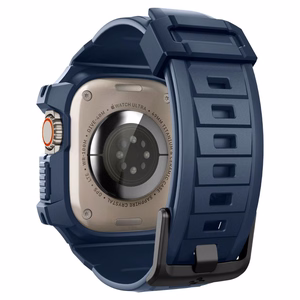 Spigen Rugged Armor Pro dėklas Apple Watch Ultra 1 / 2 (49mm) - jūrinė mėlyna