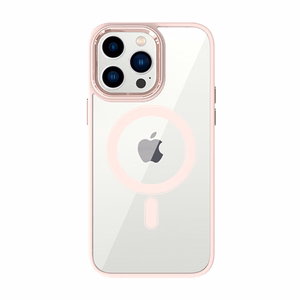 Tel Protect Magnetinis Skaidrus dėklas telefonui iPhone 11 Pro Max rožinis