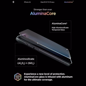 Spigen Glas.TR EZ Fit 2-jų rinkinys privatumo stiklas iPhone 17 Air