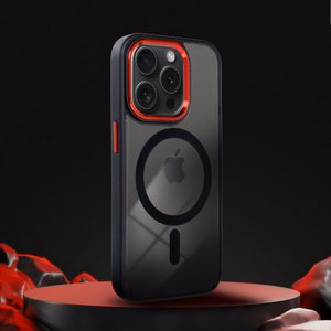 Dėklas "Color Edge Mag Cover" Samsung S942 S26 juodas / raudonas