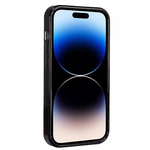 Audi IML Sportinis Magnetinis dėklas telefonui iPhone 14 Pro Max 6.7" juodas/juodas kietas dėklas AU-IMLMIP14PM-RSQ/D2-BK