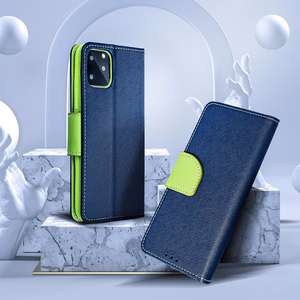 Flip case for Xiaomi Redmi NOTE 13 PRO 5G Fancy Book navy blue / lime