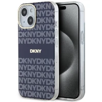 DKNY IML Mono ir juostelės Magnetinis dėklas iPhone 15 / 14 / 13 - mėlyna