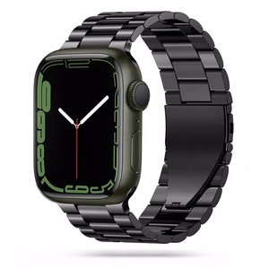 TECH-PROTECT STAINLESS APPLE WATCH 4 / 5 / 6 / 7 / 8 / 9 / SE / ULTRA 1 / 2 (42 / 44 / 45 / 49 MM) juodas