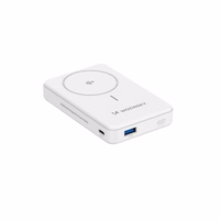 Wozinsky WLWP-10KA0Y3WS 22.5W PD Qi2 10000mAh su stovu Išorinė baterija (f) - balta