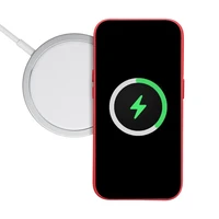 LEATHER MAG COVER dėklas telefonui IPHONE 16 Plus raudonas