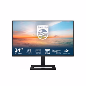 Philips 1000 series 24E1N1300AE/00 kompiuterio monitorius 60,5 cm (23.8") 1920 x 1080 pikseliai „Full HD“ LCD Juoda