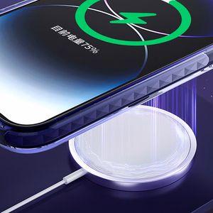 Kingxbar PQY Ice Crystal Series magnetinis dėklas telefonui iPhone 14 Plus MagSafe sidabrinis