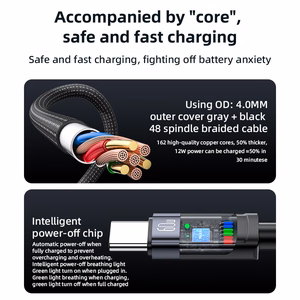 Yesido Kabelis CA160 pintas - Type C į Type C - PD 60W 1,2 metro juodas