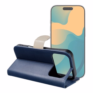 Flip case for iPhone 17 PRO / 18 PRO Split Book navy and cream