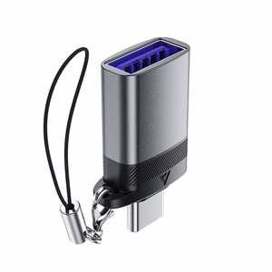 Acefast J7 USB-A - USB-C adapteris - pilkas