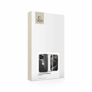 Tech-Protect FlexAir Hybrid dėklas telefonui iPhone 16 Pro - skaidrus