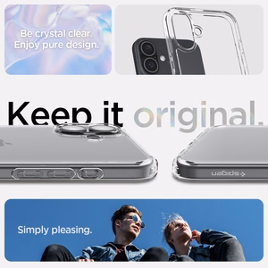 Spigen Ultra Hybrid dėklas telefonui iPhone 16 Plus - skaidrus