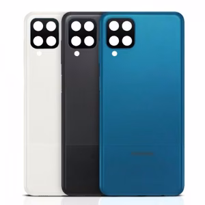 Galinis dangtelis skirtas Samsung A125 A12 / White / (su kameros stikliuku) HQ