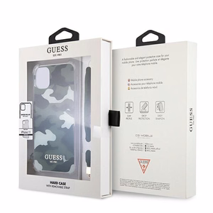 Guess GUHCN61KSARKA iPhone 11 6.1" / Xr žalias/chaki kietas dėklas Camo kolekcija