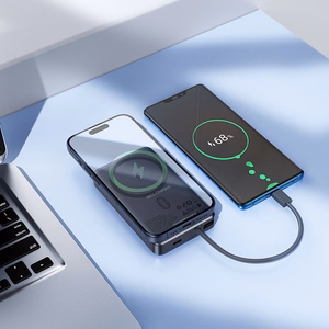 Išorinė baterija Power Bank Hoco Q44 20W Magnetic 10000mAh juoda