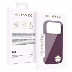 Чехол Liavec Silky с металлической рамкой камеры для iPhone 18 Pro Max/17 Pro Max, фиолетовый