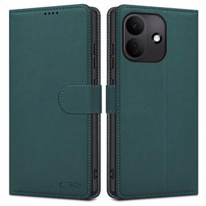 Tech-Protect Wallet dėklas-piniginė, skirtas Xiaomi Redmi Note 17 Pro 5G – žalias