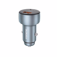 Automobilinis įkroviklis Foneng C18 48W USB-C/USB-A pilkas