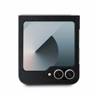 DKNY Dėklas telefonui Samsung Galaxy Z Flip6 su kartotiniu dizainu Stack Logo - juodas