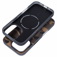 Dėklas telefonui FORCELL F-PROTECT su dviejų sluoksnių 4D technologija, militarinio kritimo testo suderinamas su MagSafe skirtas IPHONE 16 PLUS desertinis kamufliažas