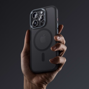 Benks magnetinis Mist dėklas telefonui su metaliniu rėmeliu, skirtas Iphone 16, titano spalvos