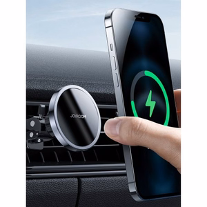 Automobilinis laikiklis Joyroom JR-ZS240 (belaidis įkrovimas 15W) (magnetinis / oro groteles)