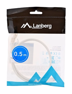 Lanberg PCU6-10CC-0050-W tinklo kabelis baltas 0.5 m Cat6 U/UTP (UTP)