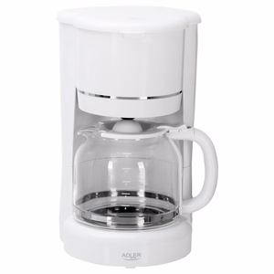 Adler AD 4383w Filtrinė kavavirė maltai kavai 1,5 l balta