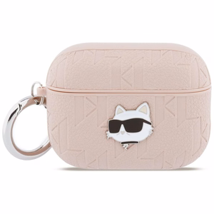 Karl Lagerfeld Monogram Choupette Head Dėklas for AirPods Pro 3 - rožinis