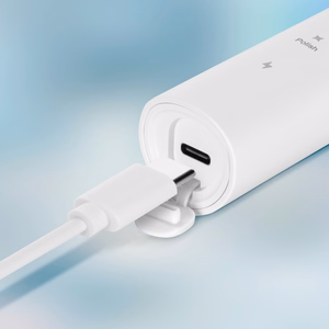 TEESA SONIC 2 garsinis dantų šepetėlis, juodas, 5 režimai, kelioninis dėklas, USB-C
