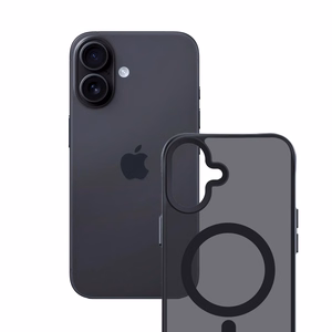 3mk Smoke Magnetinis dėklas telefonui iPhone 17 - juodas pusiau skaidrus