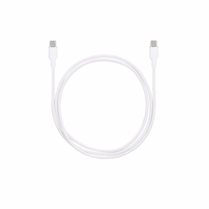 SEEK TOTI Type-C į Type-C, 1 m silikoninis laidas 3A, baltas