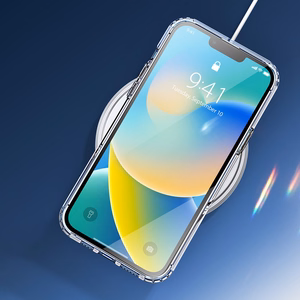Dux Ducis Clin magnetinis dėklas telefonui iPhone 14 Plus suderinamas su MagSafe skaidrus