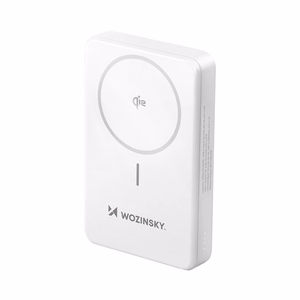 Wozinsky WLWP-10KA0Y3WS 22.5W PD Qi2 10000mAh su stovu Išorinė baterija (f) - balta