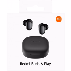 Belaidės ausinės Xiaomi Redmi Buds 6 Play juodos BHR8776GL